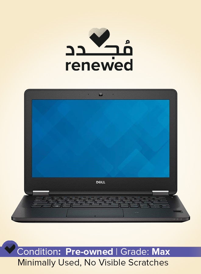 Renewed - Latitude E7270 Laptop With 12-Inch Display,Intel Core i5 Processor/6th Gen/8GB RAM SSD/256GB SSD/Intel Graphics Black
