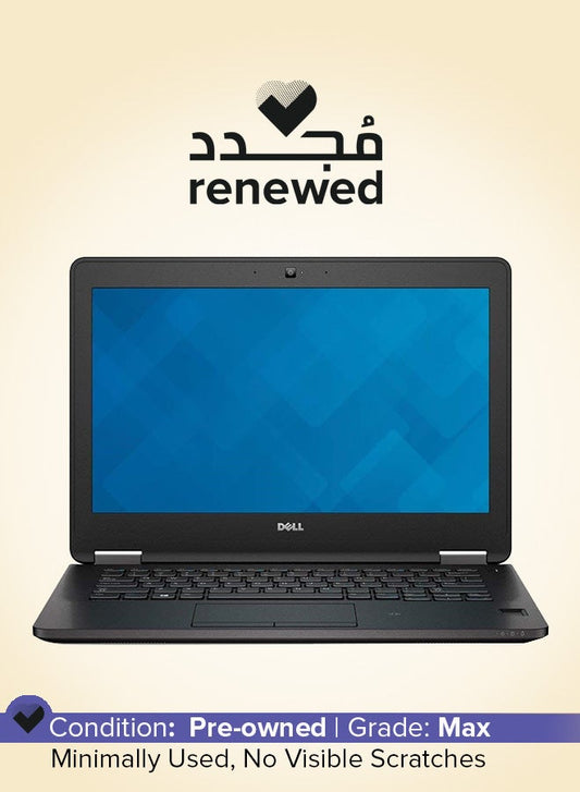 Renewed - Latitude E7270 Laptop With 12-Inch Display,Intel Core i5 Processor/6th Gen/8GB RAM SSD/256GB SSD/Intel Graphics Black