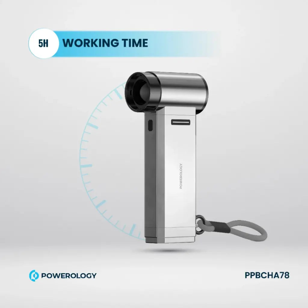 [PPBCHA78] Powerology Turbo Jet Fan & Vacuum - Silver