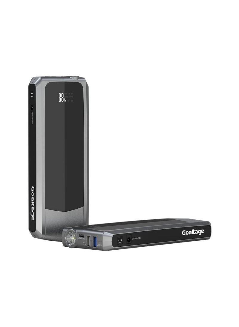 JS01 RapidBoost 16Ah Jump Starter Including Intelligent Cable, Powerful Battery, Multi-Port Functionality, and Informative Display