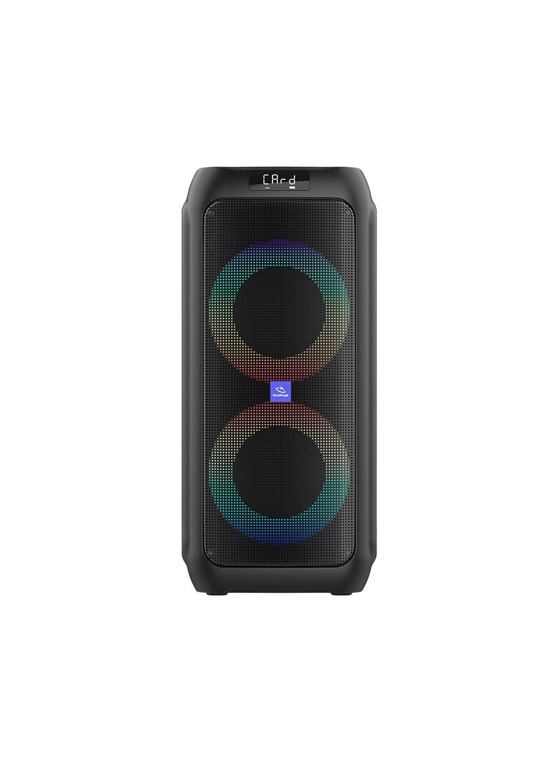 SP04 PartyTune Party Speaker including Remote Control and Wireless Microphone with High-Power Wireless Bluetooth Connection