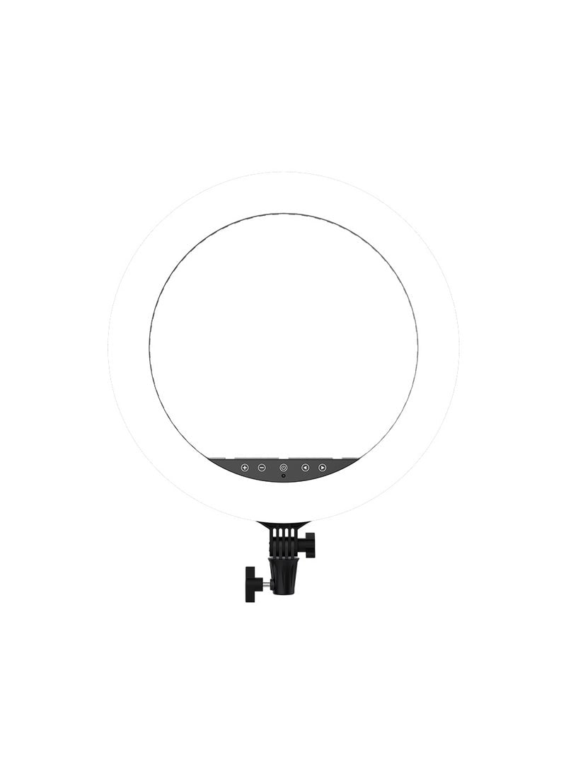 LGT02 GlowMaster 18-Inch Ring Light with Adjustable Lighting and Phone Holder, Remote Control, and Touch Control Panel
