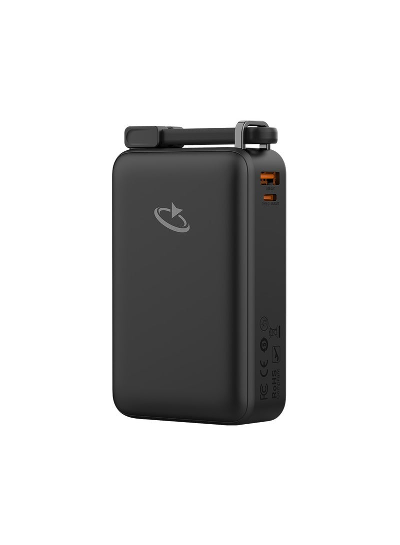UltraCharge 20K Power Bank Built-in USB-C Cable & Mini Display, 67W Fast Charging, Portable Charger for iPhone 16/15, MacBook Pro/Air