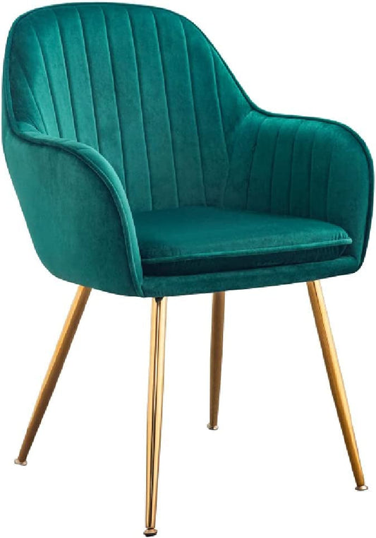 Dining Room Chairs Living Room Chair Velve Fabric Chair For Hotel Restaurant and Office Visitor (Dark Green) AZ-478 GRN