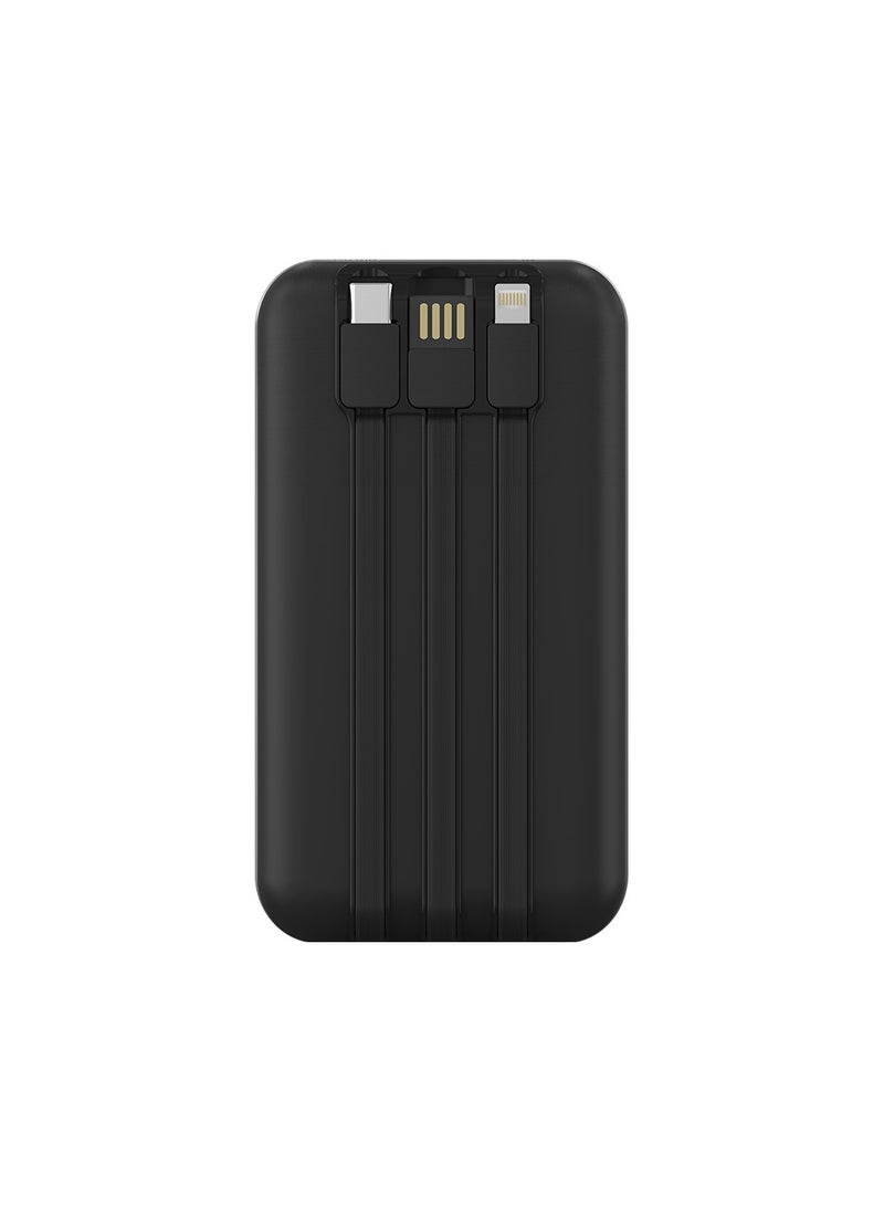 PB09 ChargeHub 20K Power Bank 22W with Built-In Cable, Power Indicator, Universal Safe Charging and Multi-Port Functionality