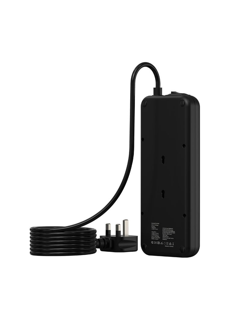 EXT02 PowerStrip Extension with On-Off Switch, Safety Protection, and Multi-Plug Functionality
