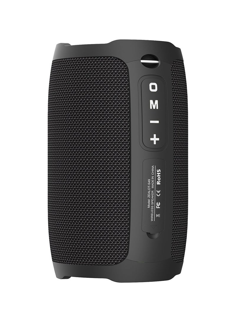 ZEALOT S49 20W Bluetooth Speaker, Loud Stereo Dual Pairing Portable Subwoofer, For Outdoor/ Home/ Party/ Gift, Support AUX/ USB/ TF Card/ Wireless Connect, Waterproof IPX5 3600mAh Battery For Long Playtime
