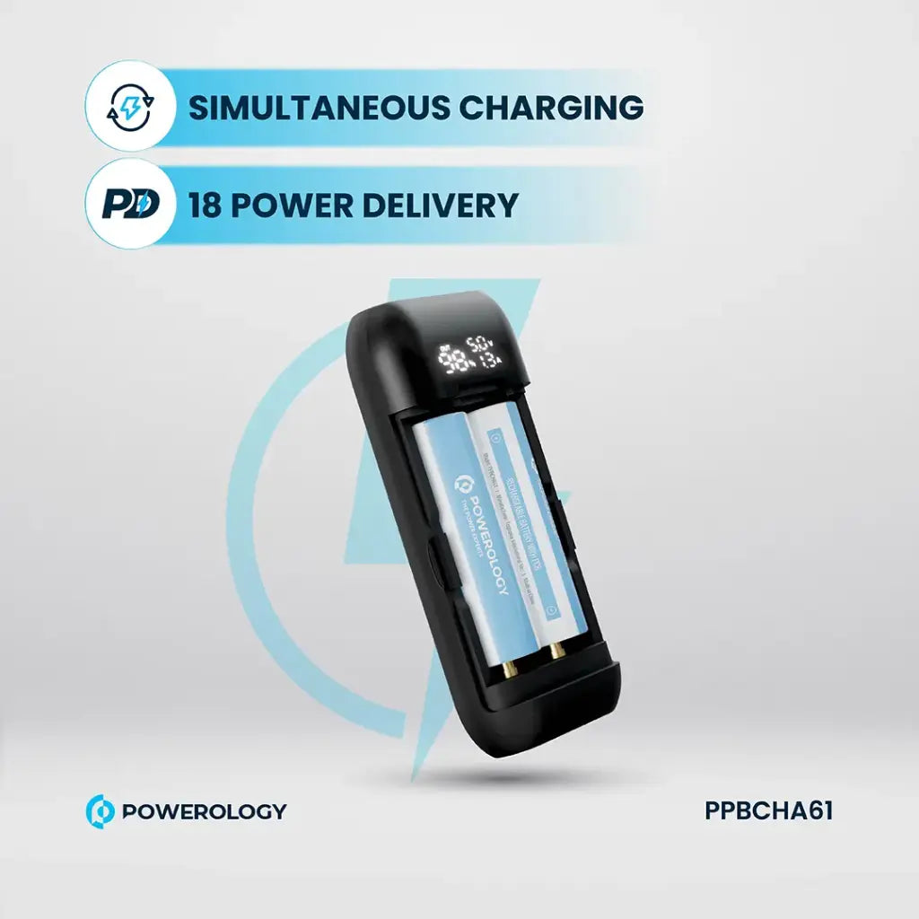 [PPBCHA61] Powerology Diy Cell 10000+5000mAh Power Bank - Gray