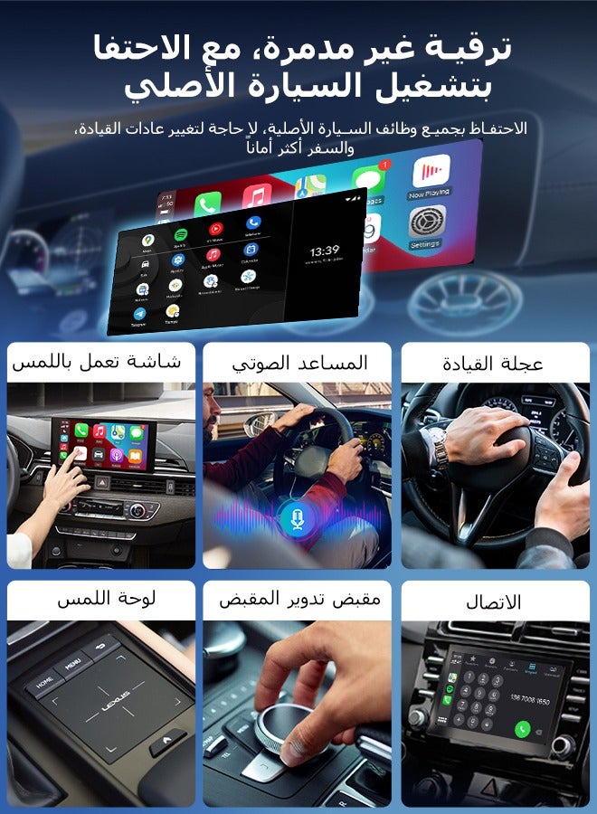 CarlinKit 5.0 Wireless CarPlay Mini Adapter Android Auto Dongle Wired To Wireless Car Play Box 5GWifi Bluetooth Auto Connect FOTA
