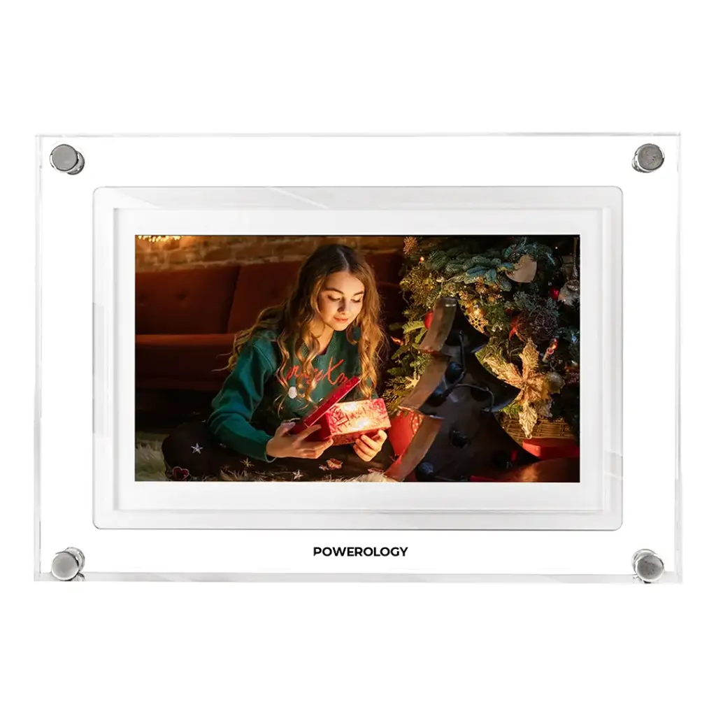 [PSM019WH] Powerology 7'' Smart Frame Digital Photo Display - White