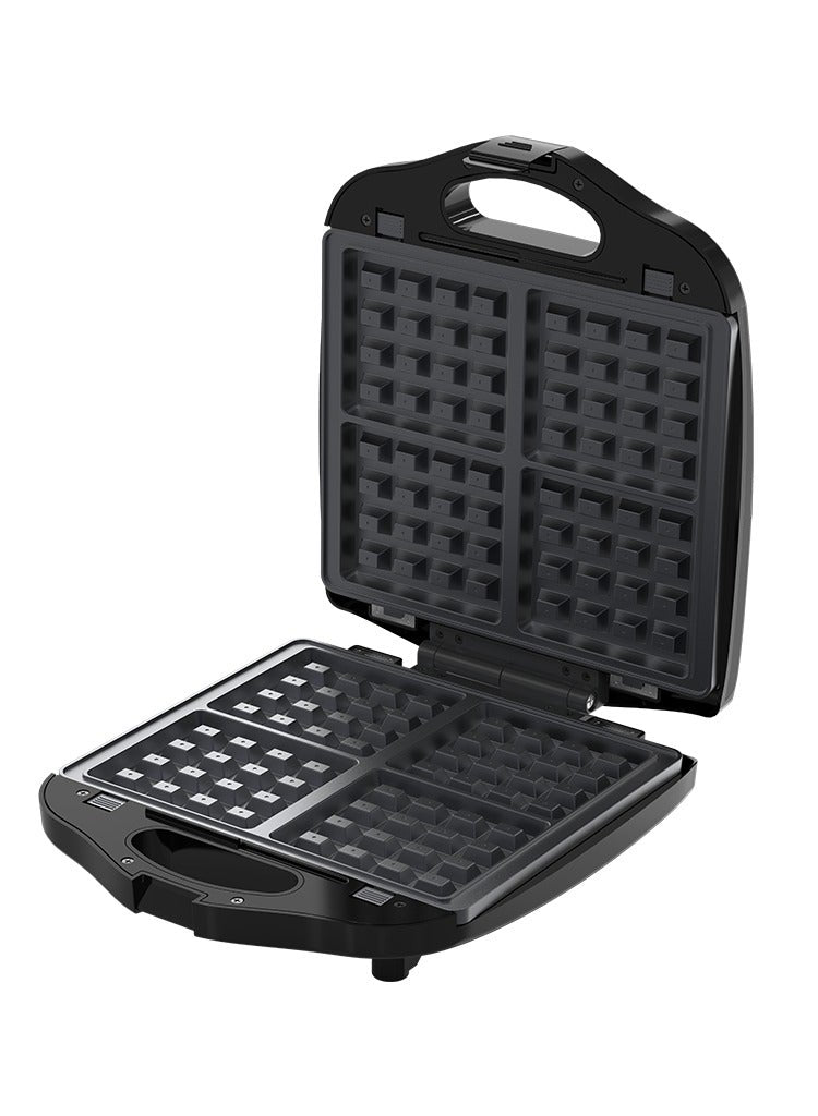 SnackMaster Sandwich Maker & Multi-Functional, Easy Operation, Non-Stick Plates, Light Indicator and Overheating Protection