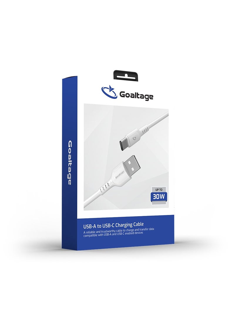 CA03 USB-A to USB-C Charging Cable with Great Bending LifeSpan and Data Transfer Functionality