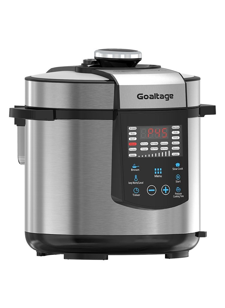 CulinaryPro 1000W Multi-Cooker & 18 Built-In Presets, Adjustable Timer, 6L Capacity