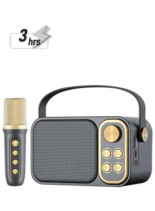 YS103 Wireless Bluetooth Portable Speaker With 1Piece Mic-Black