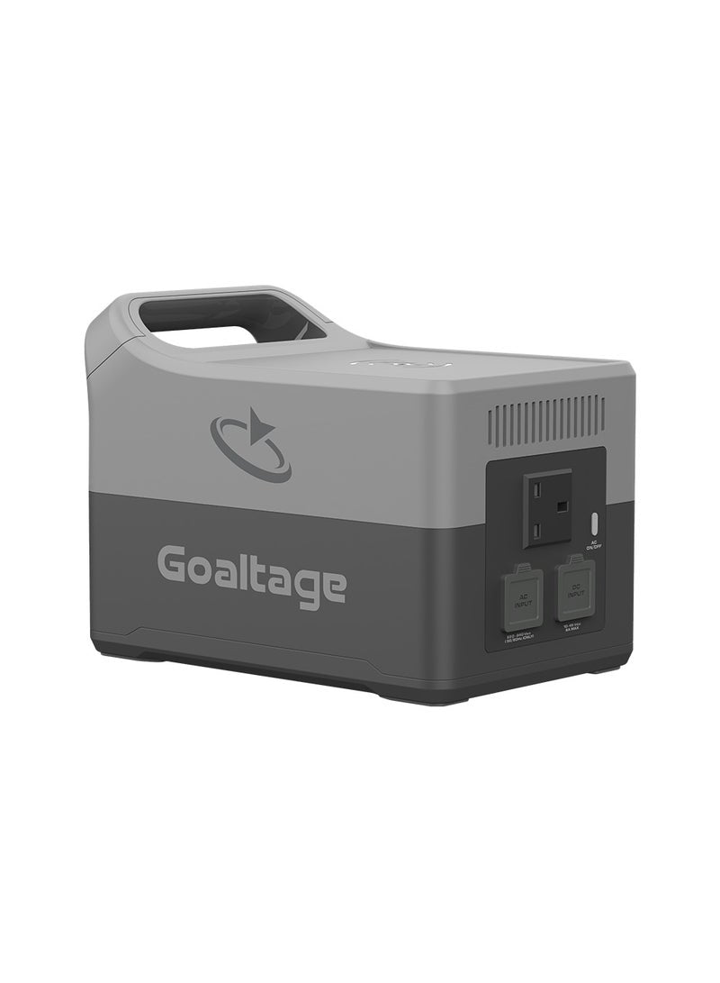 PS01 ChargeMax 700W Portable Power Station with Powerful Battery, Flash Light, LCD Display, Mobile App, Solar Recharge, and Wireless Charge Functionality