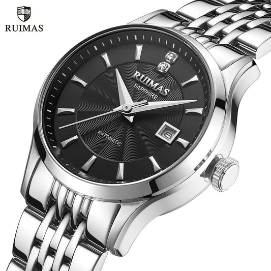 RUIMAS Brand Luxury Women Automatic Mechanical Watches Fashion Ladies Business Casual Wristwatch Sapphire Clock Reloj Mujer 6755-0