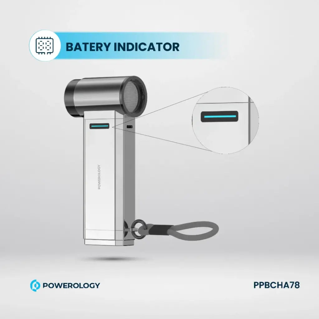 [PPBCHA78] Powerology Turbo Jet Fan & Vacuum - Silver