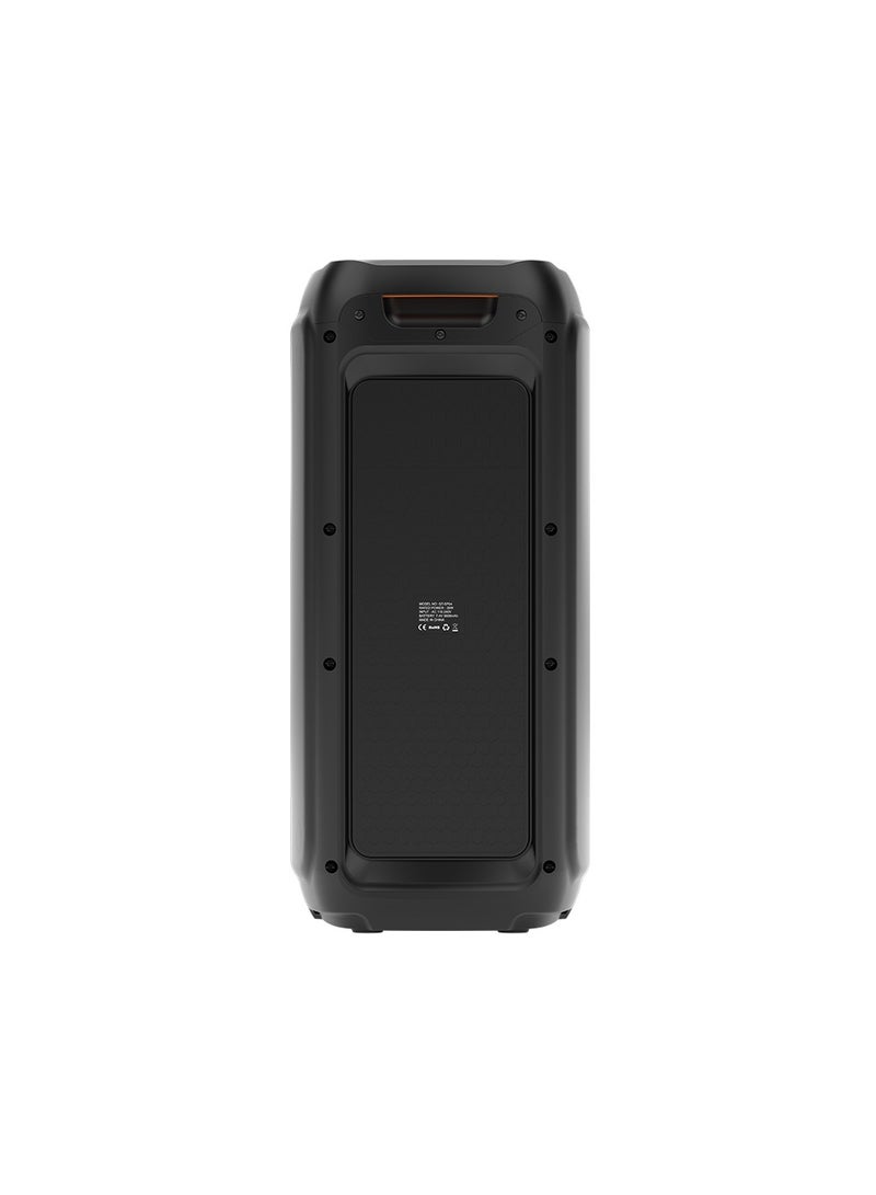 SP04 PartyTune Party Speaker including Remote Control and Wireless Microphone with High-Power Wireless Bluetooth Connection