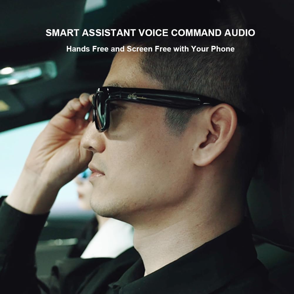 OhO Sunshine Bluetooth Audio Sunglasses – Polarized UV400 Lenses with Built-in Wireless Speakers &amp; Mic