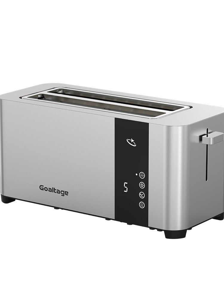 GoldenEdge Toaster & Multiple Functions, 4 Slots Toast, Smart Display, Adjustable Browning Control, Cable Storage and Easy Maintenance Functionality