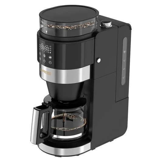 Lepresso Coffee Brewer With Bean Grinder - Black