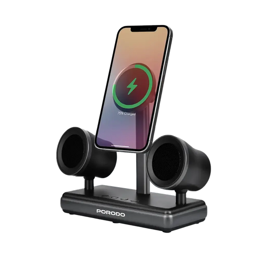 [PD-FWCH050-BK] Porodo Speaker Charging Dock - Black