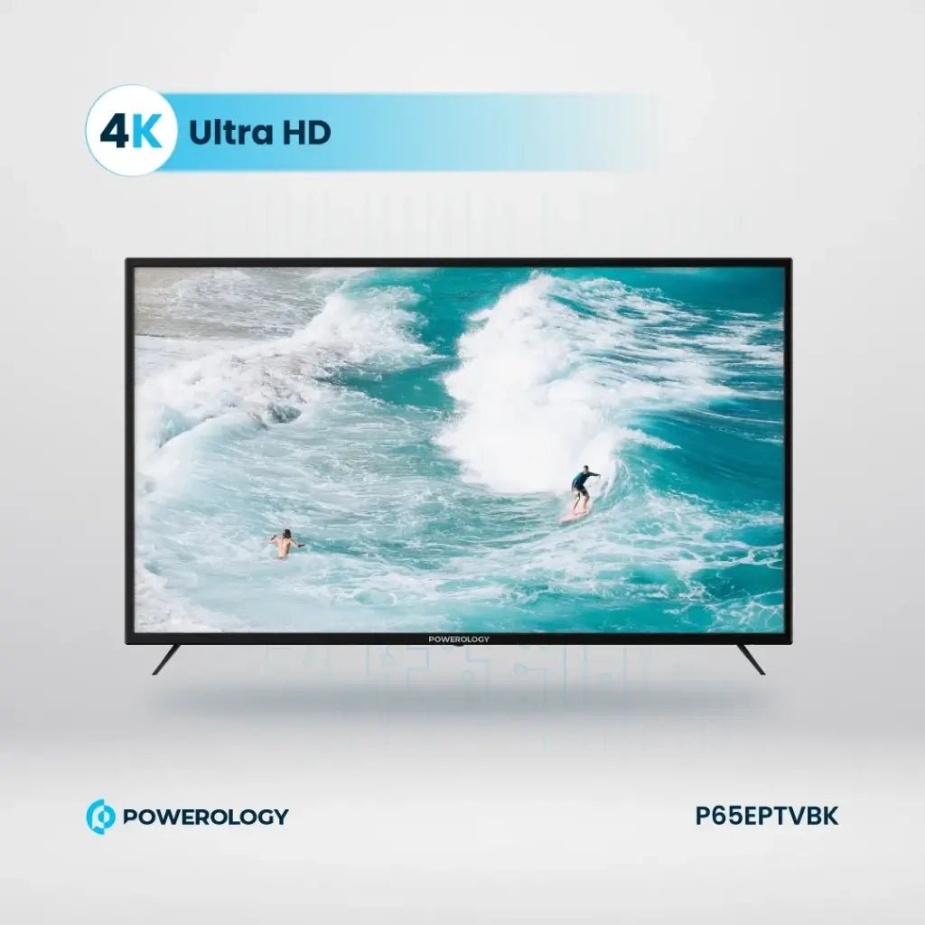 Powerology Break-Proof Android Smart TV 65" - Black