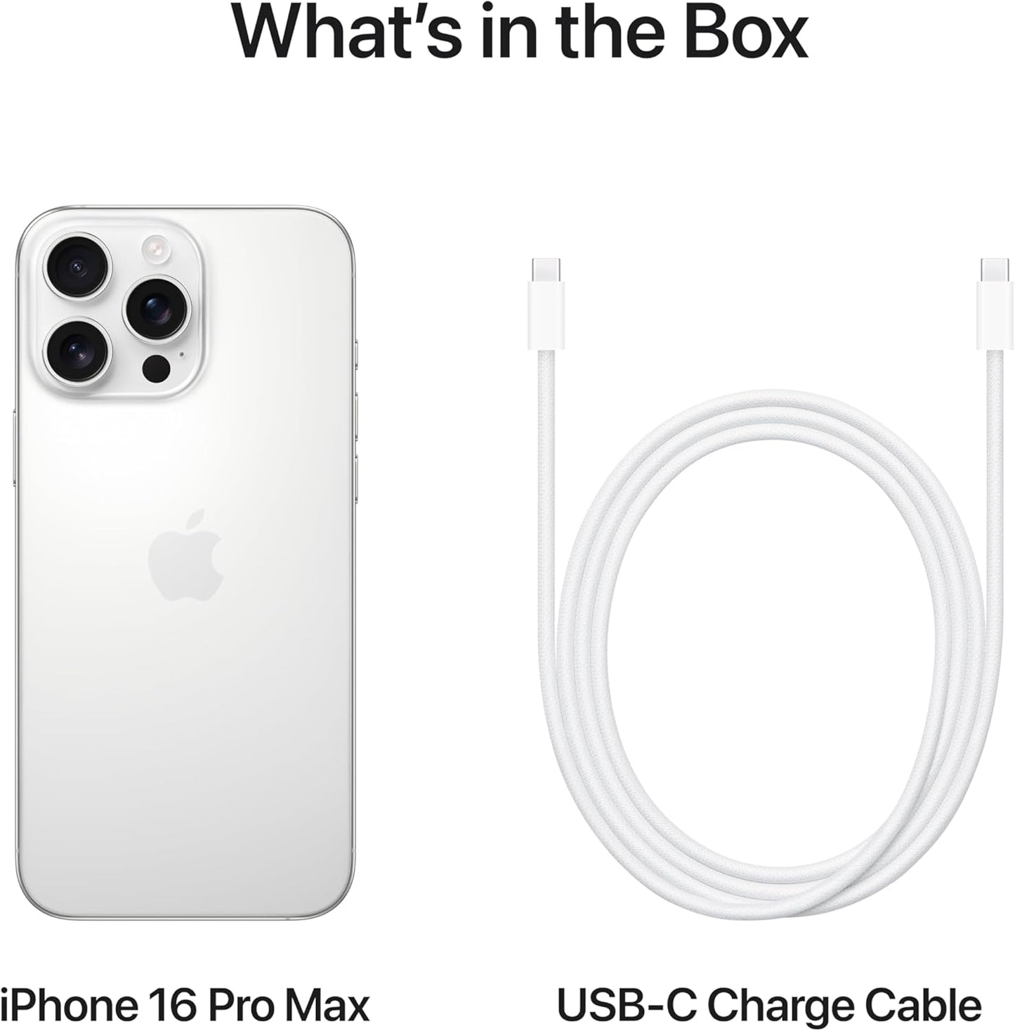 Apple iPhone 16 Pro Max – 256GB Storage, A18 Bionic Chip, White Titanium