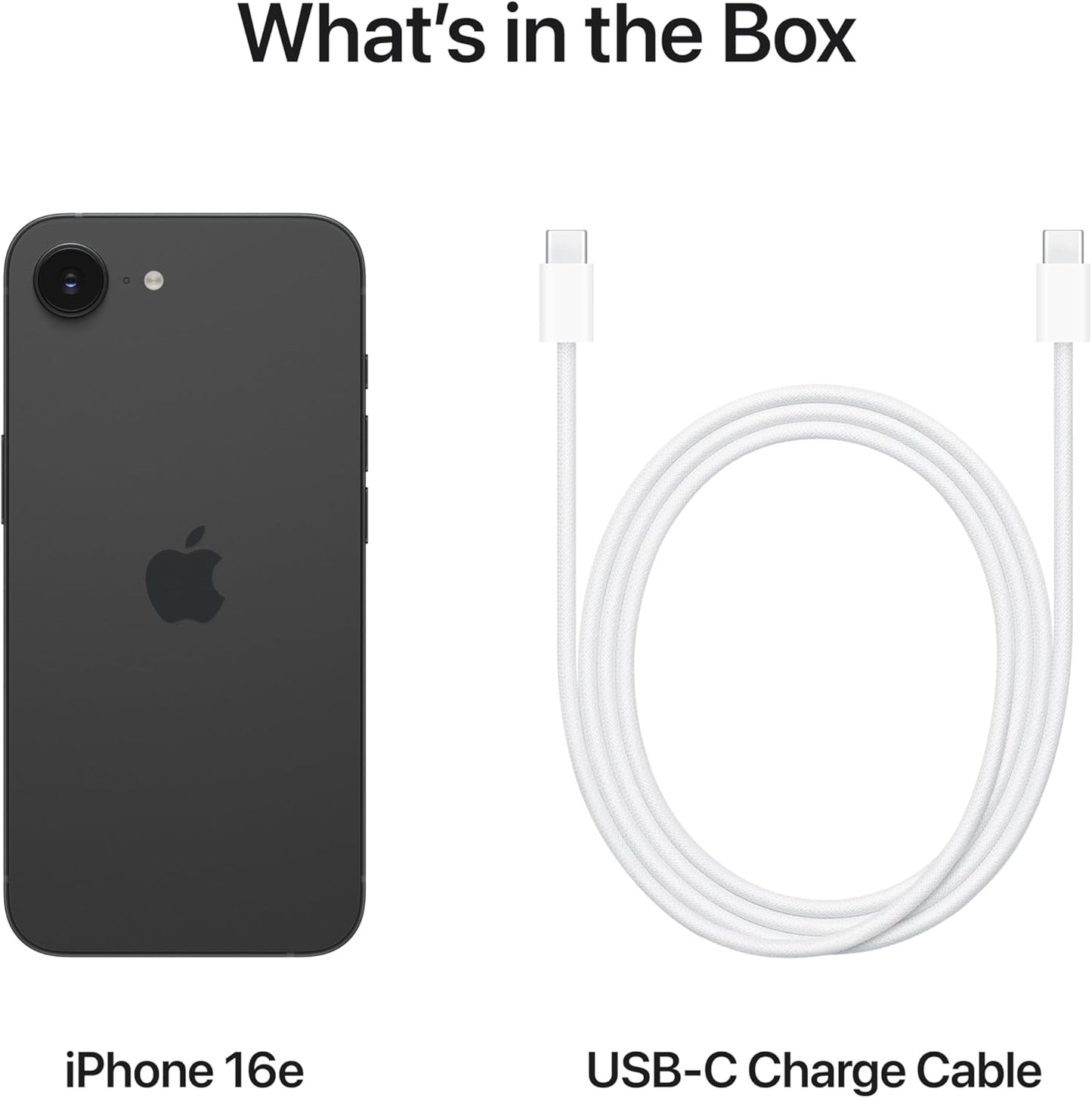 Apple iPhone 16e – 8GB RAM, 256GB Storage, Black