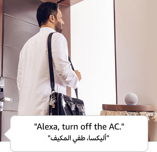 Echo Dot (5th Gen) Smart Speaker with Alexa – Compact Design, Rich Sound &amp; Voice Control