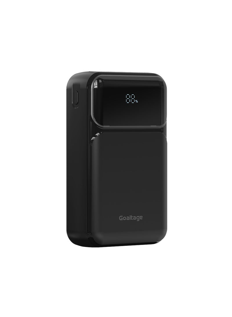 PB09 ChargeHub 20K Power Bank 22W with Built-In Cable, Power Indicator, Universal Safe Charging and Multi-Port Functionality