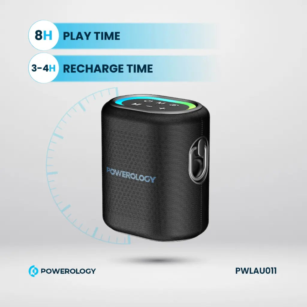 Powerology Portable Loud Speaker - Black