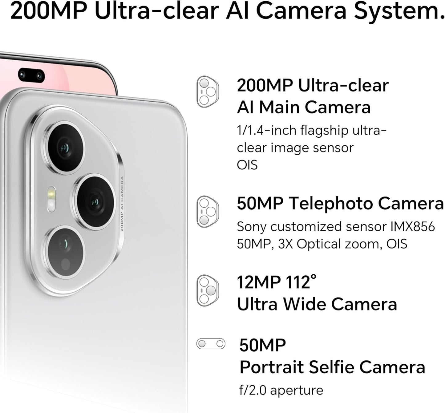Honor 400 Pro 5G 2025 – 12GB RAM, 512GB Storage, 200MP Camera, 6000mAh Battery, Midnight Black