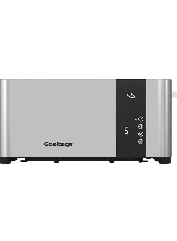 GoldenEdge Toaster & Multiple Functions, 4 Slots Toast, Smart Display, Adjustable Browning Control, Cable Storage and Easy Maintenance Functionality