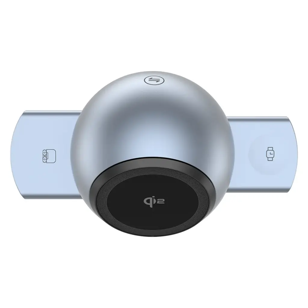 [PWCUQC039] Powerology Qi2 Speaker Charge Station - Gray