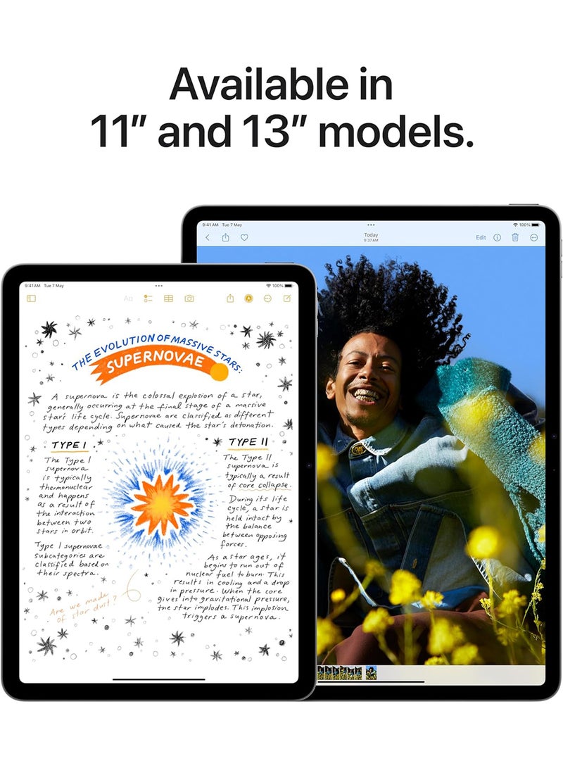 Renewed - iPad Air 2024 11-Inch M2 6th Gen 256GB Blue With Wi-Fi - International Version