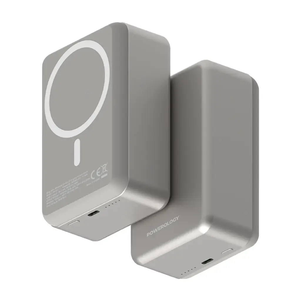 [PPBCHA81-TI] Powerology 30000mAh MagSafe Aluminum Power Bank (Titanium)