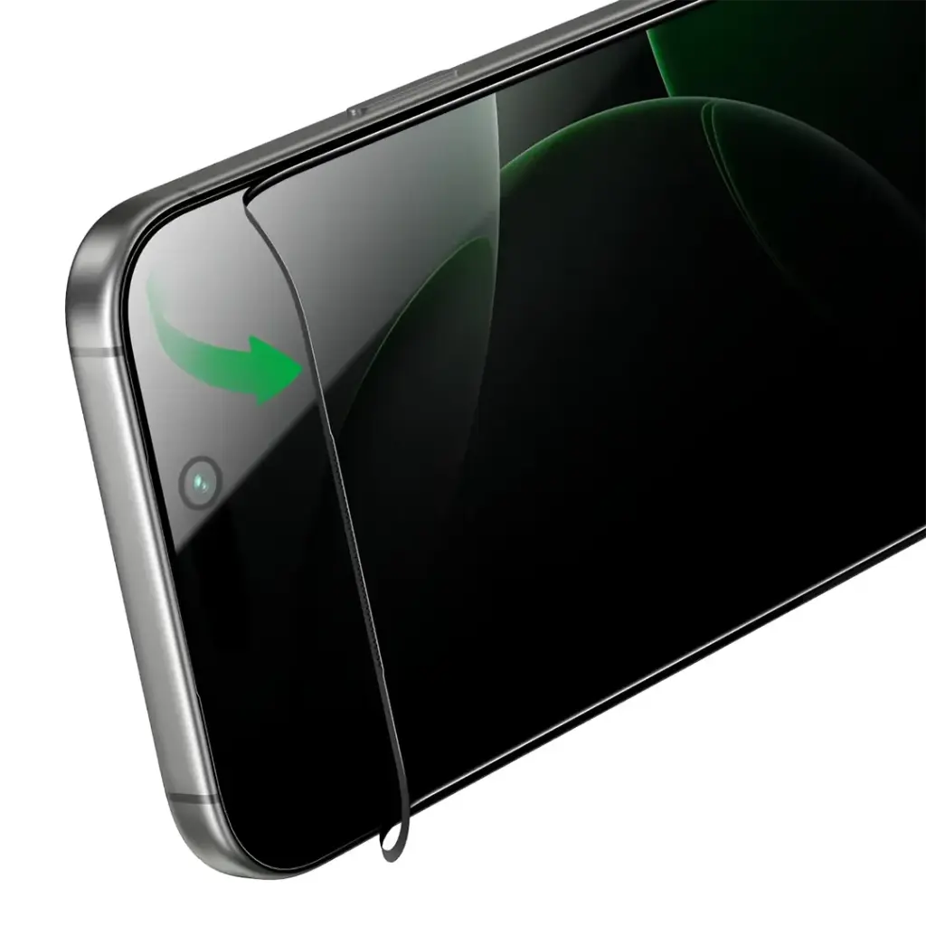 [GNDPTPV17PBK] Green Lion 3D PV-Pet Pro Full Curved Glass for iPhone 17 Series - Black (iPhone 17 Pro)