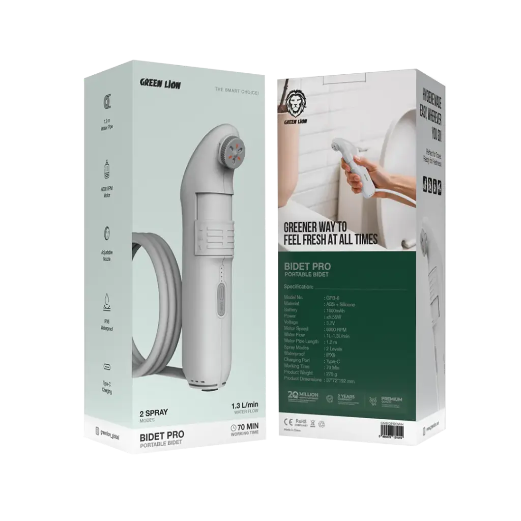 Green Lion Bidet Pro Portable Bidet 5.55W - White