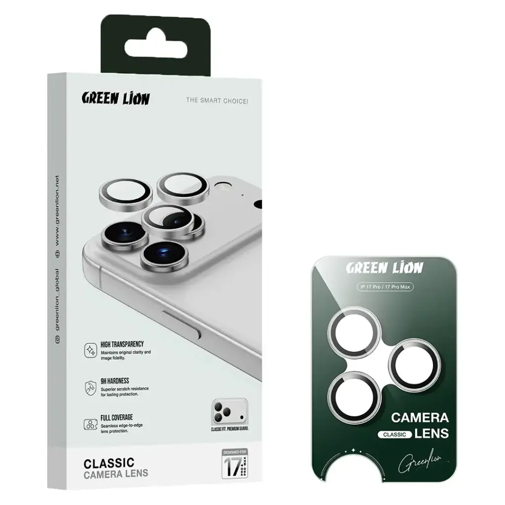 Green Lion Classic Camera Lens Protector for iPhone 17 Pro / Pro Max