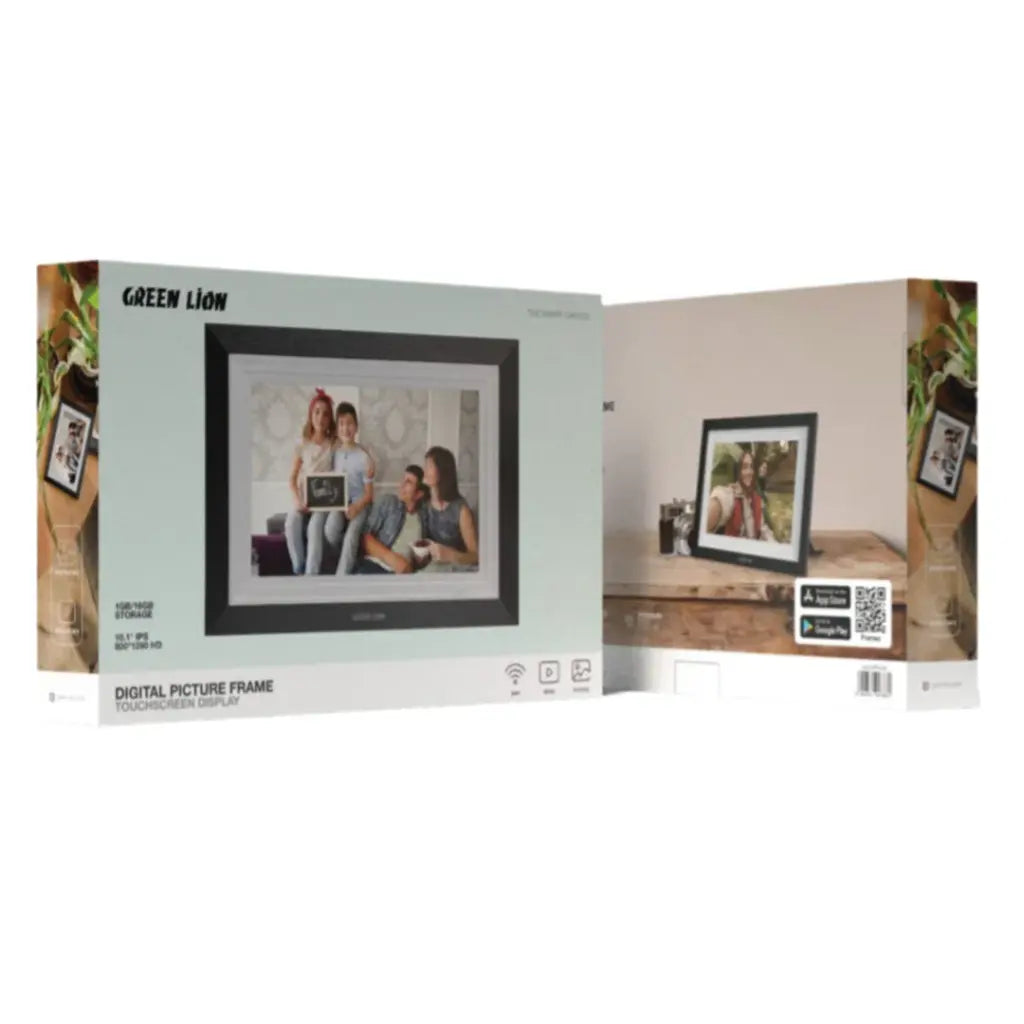 Green Lion Digital Picture Frame Touch Screen Display 10.1 Inch - Black