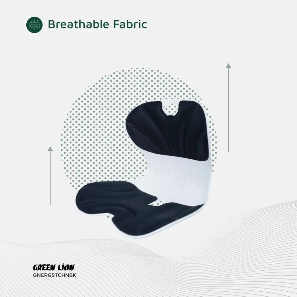 Green Lion Ergo Seat Cushion - Black