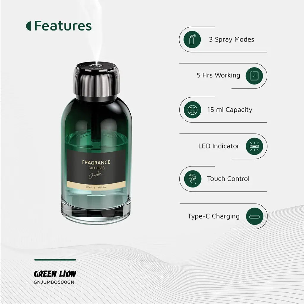 Green Lion Jumbo Fragrance Diffuser - Green