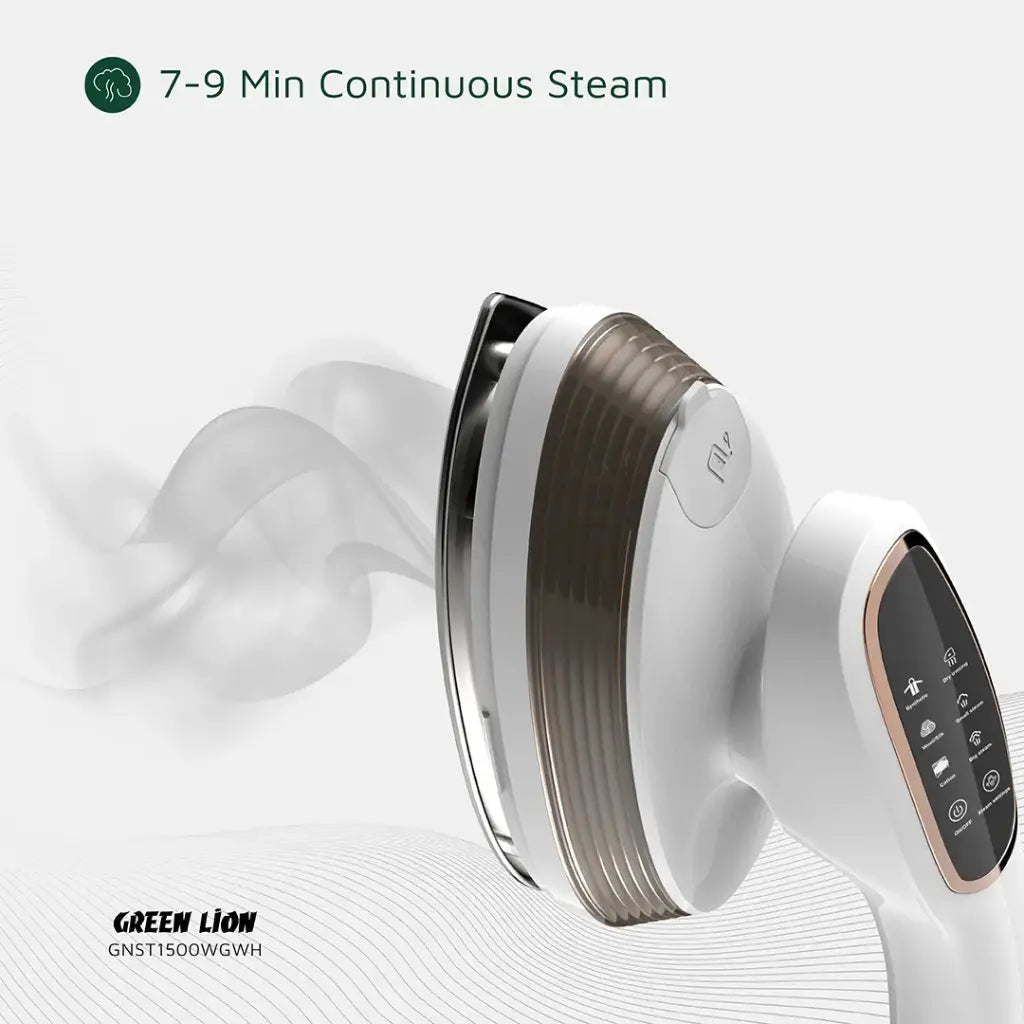 Green Lion Steam Glide Garment Steamer 1500W - White