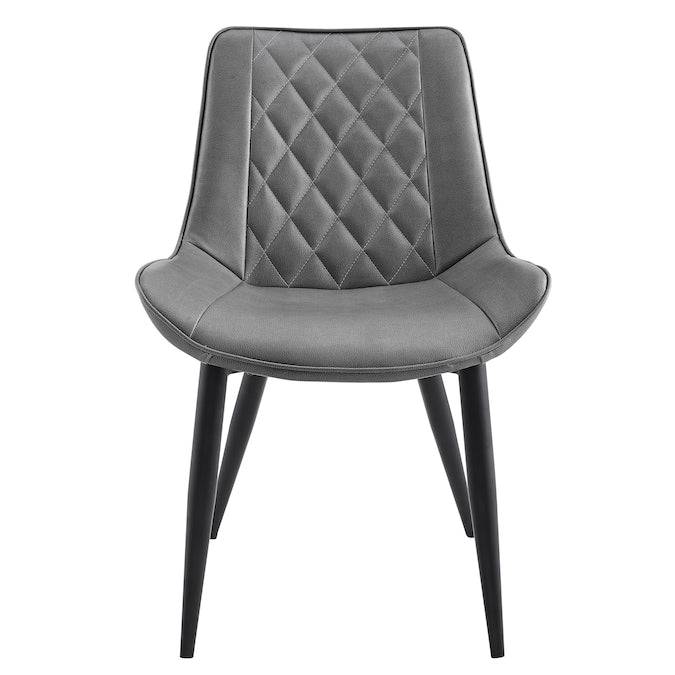 Modern Quilted Faux Leather Dining Chair