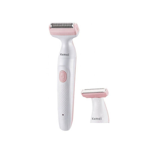 Kemei Professional 2 in 1 Body Trimmer IPX5 KM-133 - White/Pink
