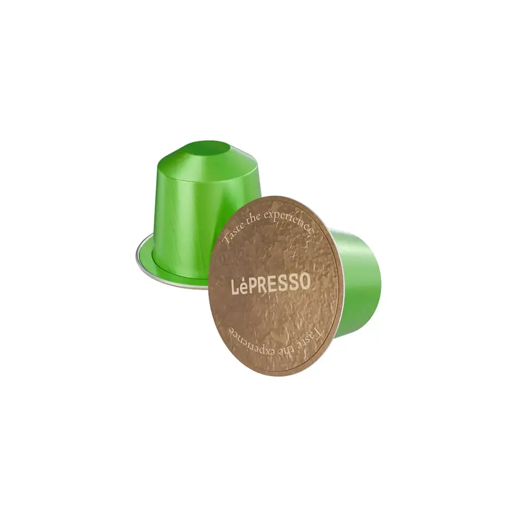 Lepresso Aluminum Capsules for Nespresso Blended 10Pcs Gold