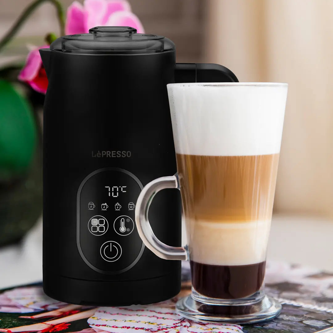 Lepresso Four Froth Milk Frother - Black