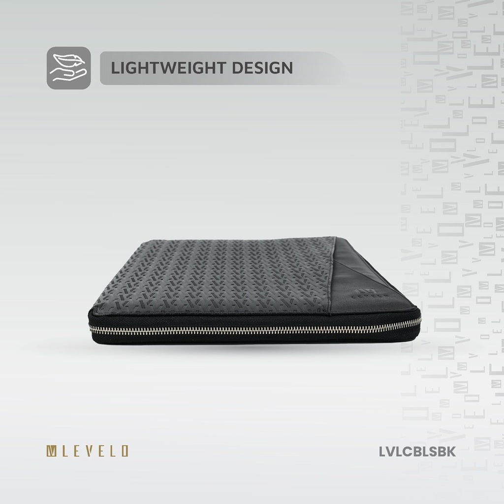 Levelo Cristallo Booktype Laptop Sleeve - Black