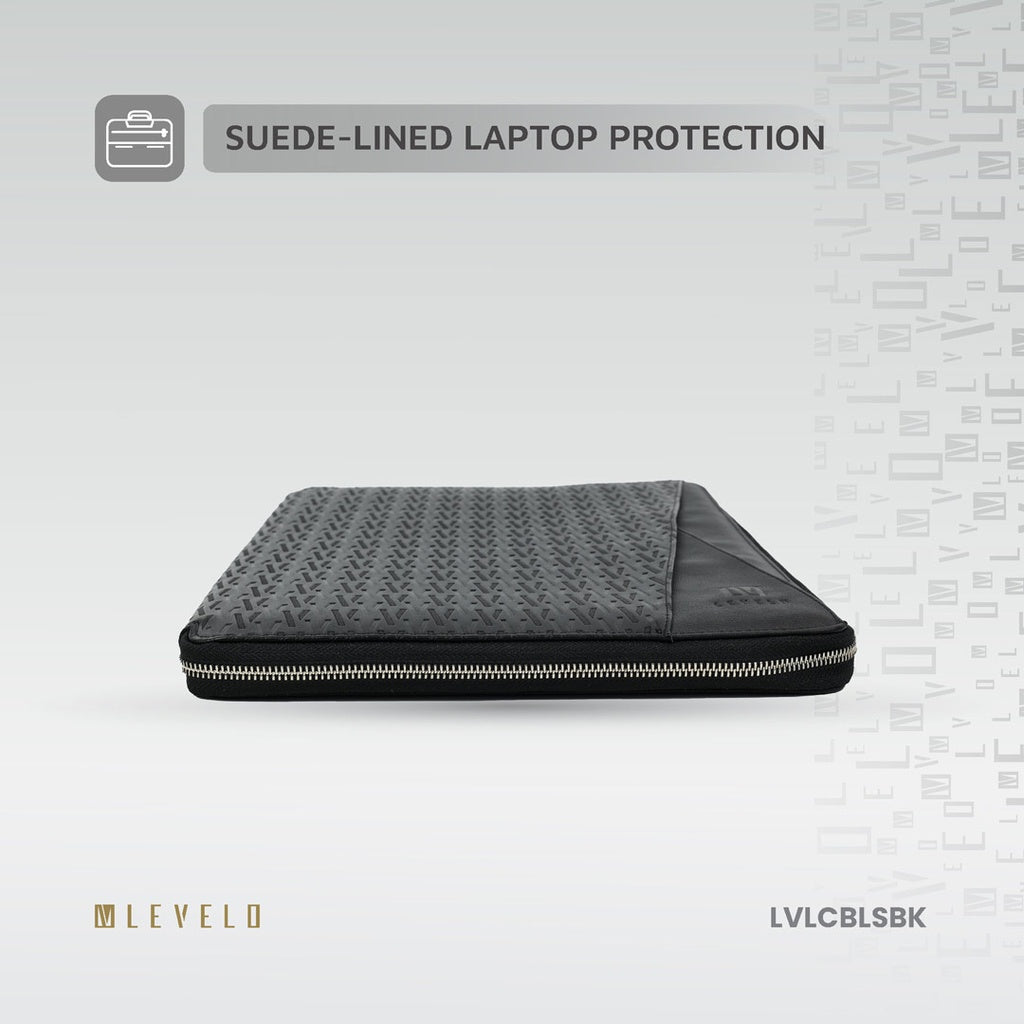 Levelo Cristallo Booktype Laptop Sleeve - Black